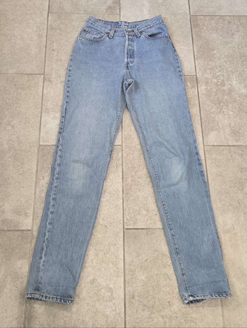 Vtg 1991 Levis 501 Button Fly Jeans Made In USA Light Wash Student Fit 25x31